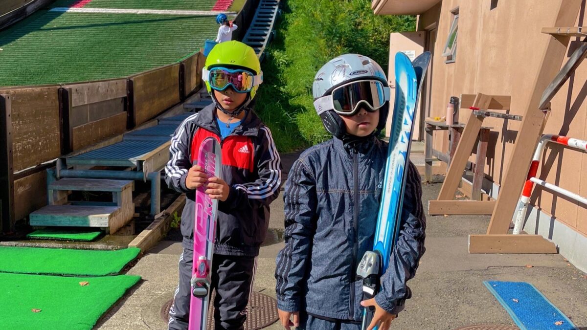 赤ちゃんのための洗濯機クリーニングと、子供のスキージャンプ体験⛷️
